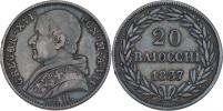 20 Baiocchi 1837 R - VII.rok pontifikátu