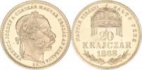 20 kr. 1868 KB - MAGYAR KIRÁLYI "R" exklusivní stav !!