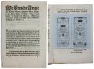 František II. - cirkulář z 15.5.1800 o vydání bankocetlí v hodnotě