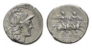 Cn. Domitius Ahenobarbus.  Denarius circa 189-180