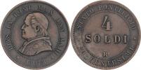 4 Soldi 1868 R - XXIII.rok pontifikátu