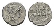 Cornucopiae (first) series.  Denarius circa 207