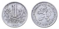 1 Koruna 1944 - zkušební ražba - hliník (razila firma