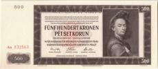 Protektorát 1939 - 1945, 500 Koruna 1942