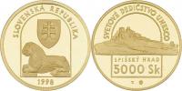 5000 Koruna 1998 - Spišský hrad - světové dědictví