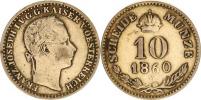 10 kr. 1860 V "R"