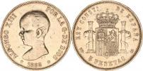 5 Pesetas 1888 (88) MP-M Y. 82