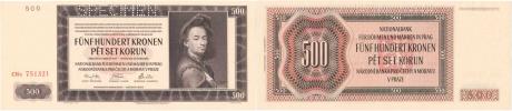 500 Koruna 1942 - 2.vyd.- sér.CHa