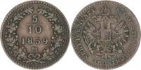 5/10 kr. 1859 M           "R"_tém.