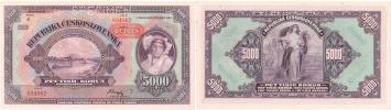 5000 Koruna 1920 - přetisk