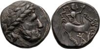 AR Tetradrachma - typ Audoleon - monogram - hlava