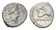 Mn. Cordius Rufus.  Denarius circa 46