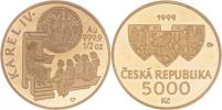 5000 Koruna (1/2 Unce) 1999 - Karel IV.