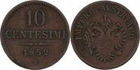 10 Centesimi 1852 V - menší typ